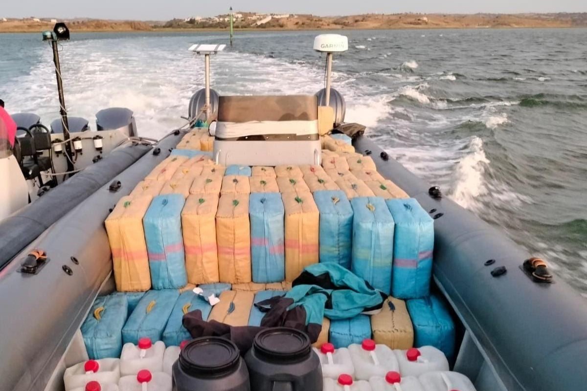 Apreensão haxixe no rio Guadiana